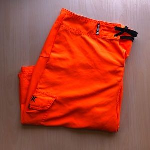 Hurley Board Shorts Neon Orange